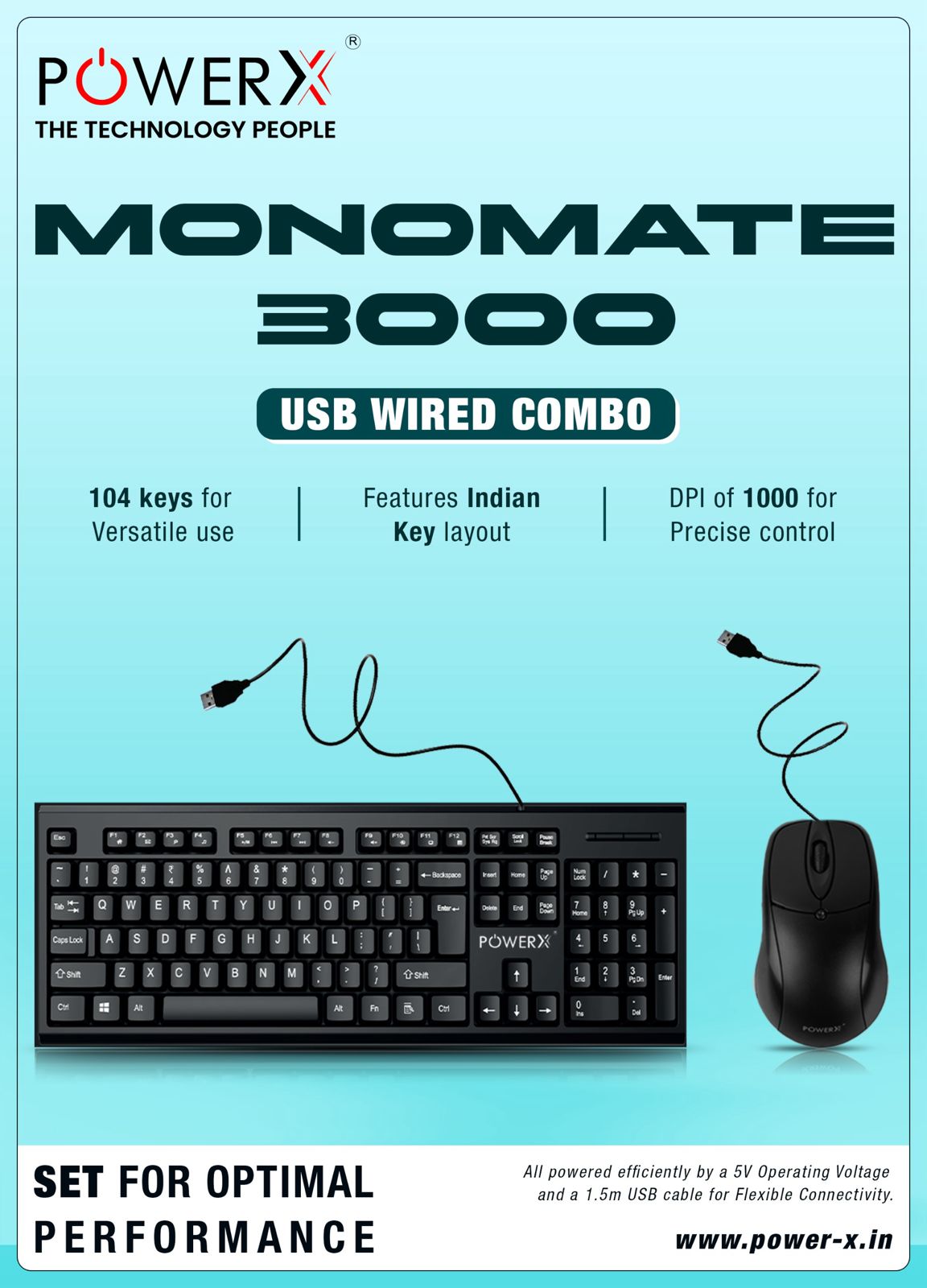 Keyboard Mouse Combo Wired