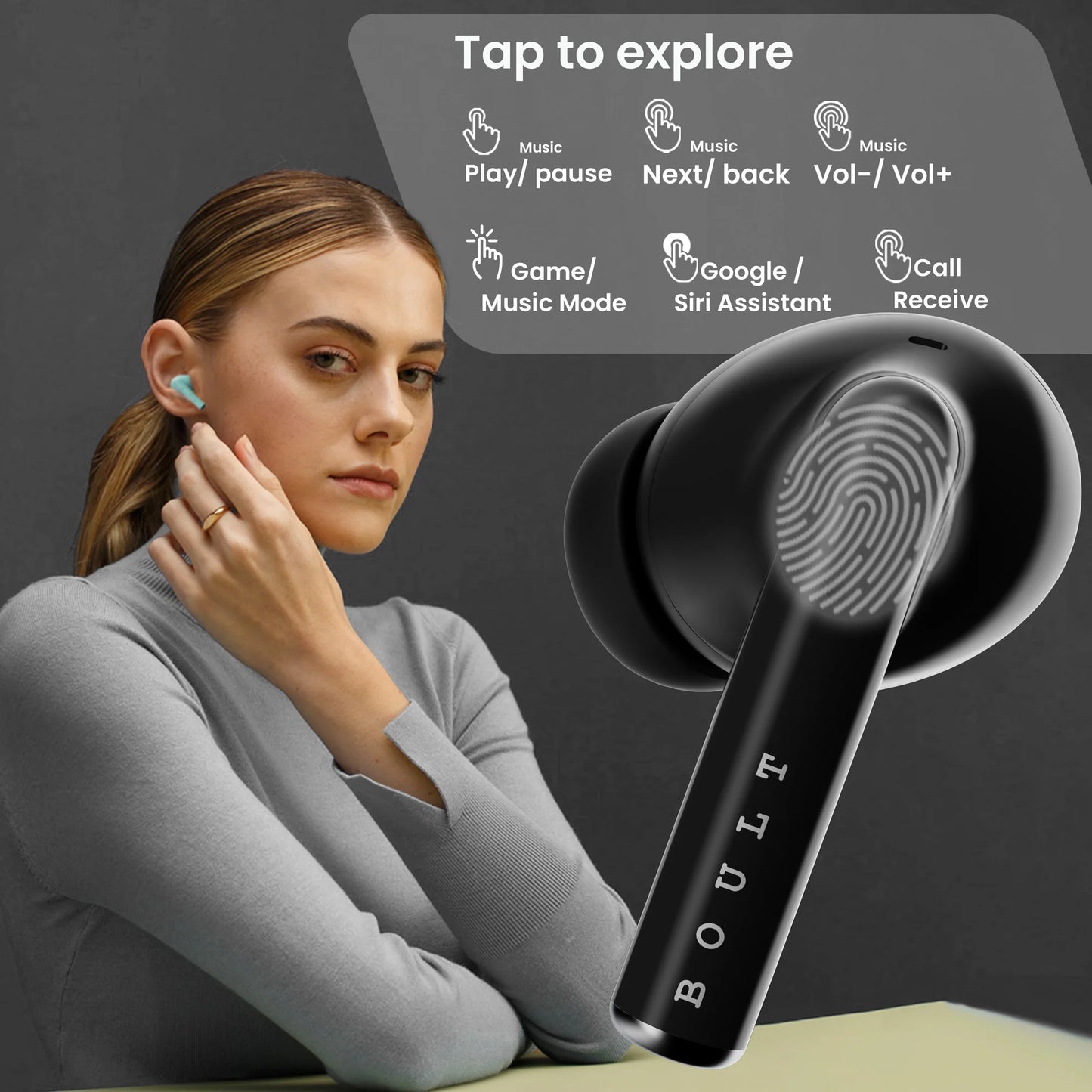 Boult Earbuds K35 BT 5.3 ENC