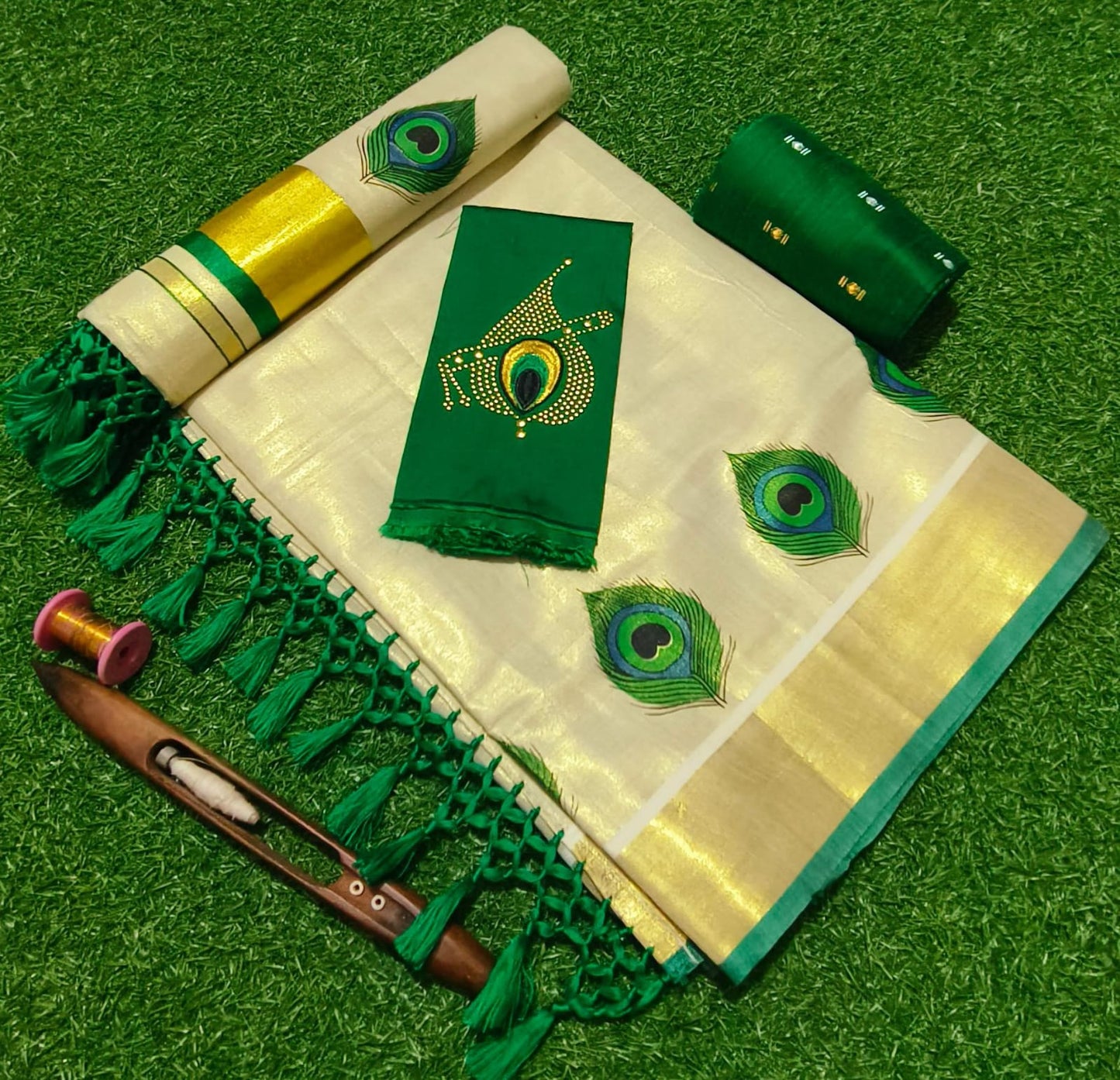 Tissue saree peeli