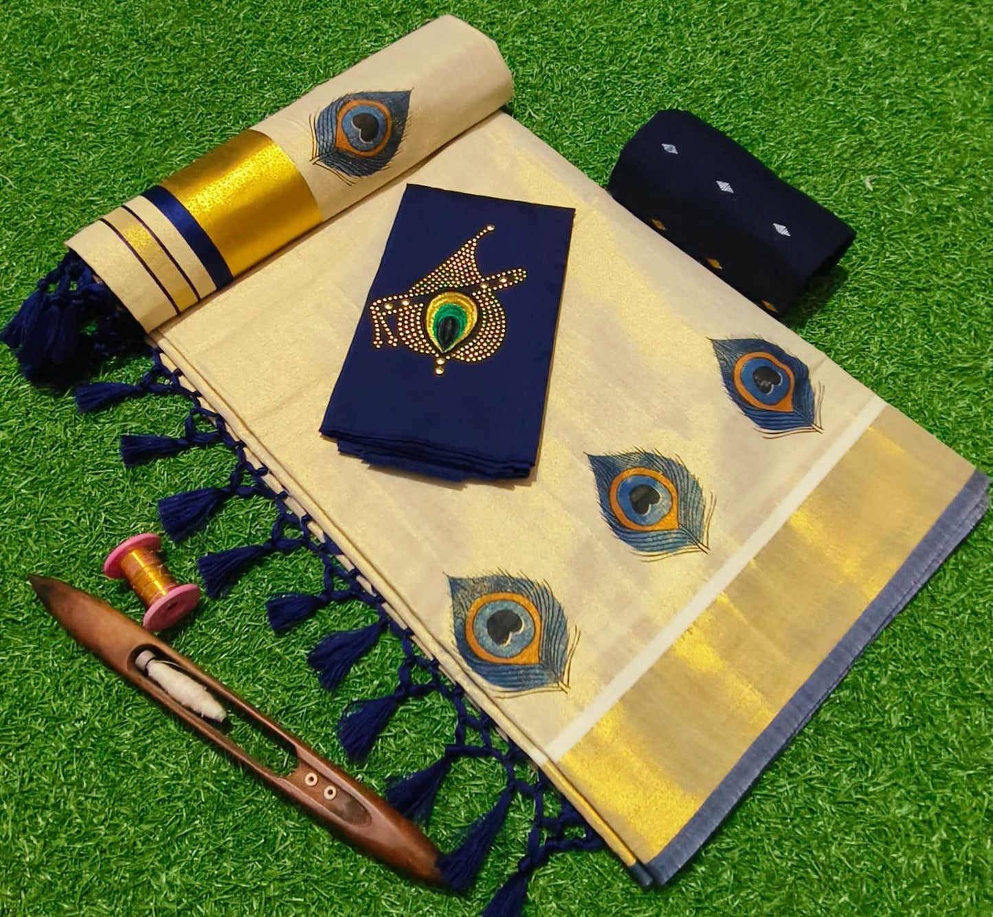 Tissue saree peeli