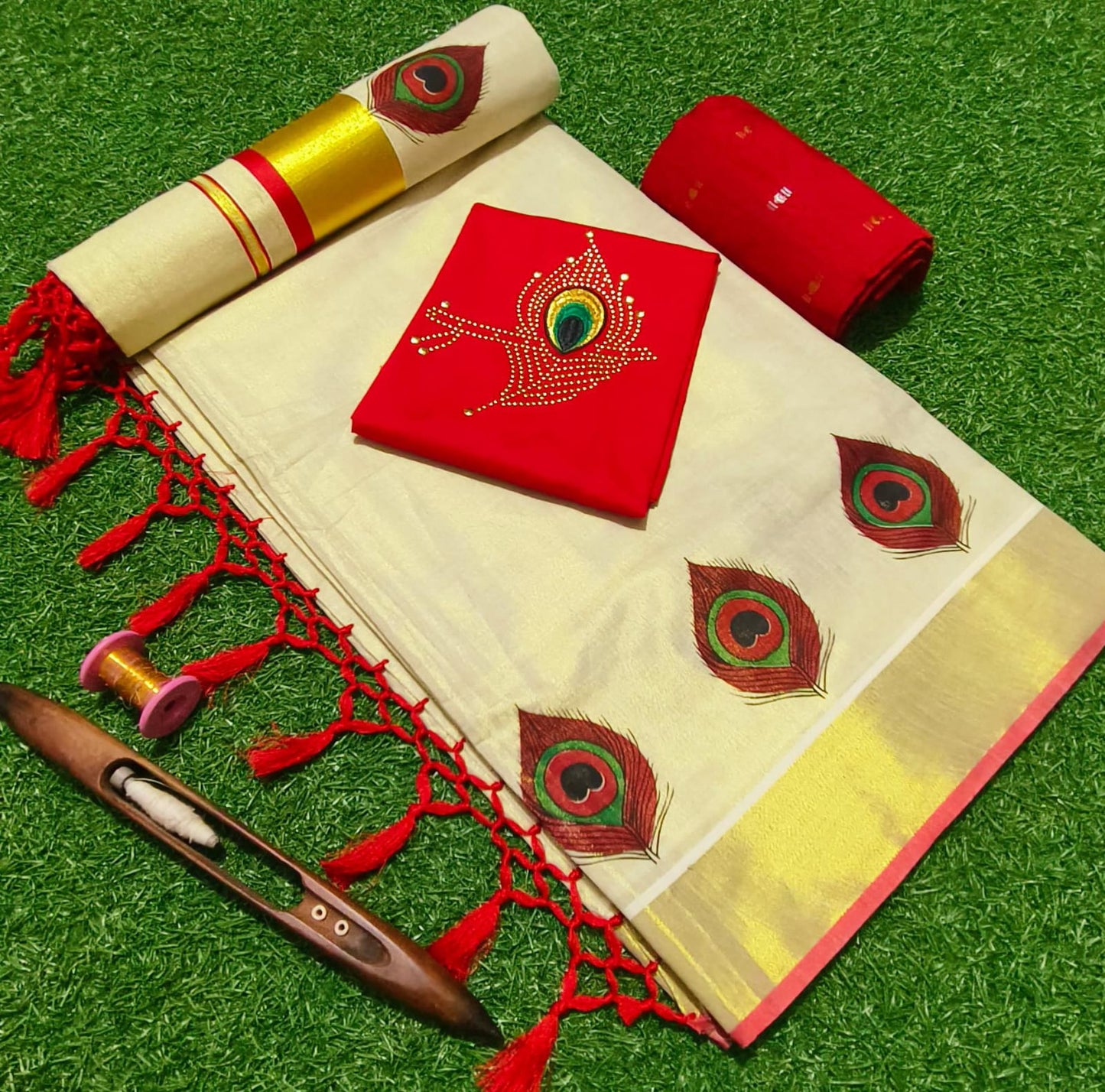 Tissue saree peeli