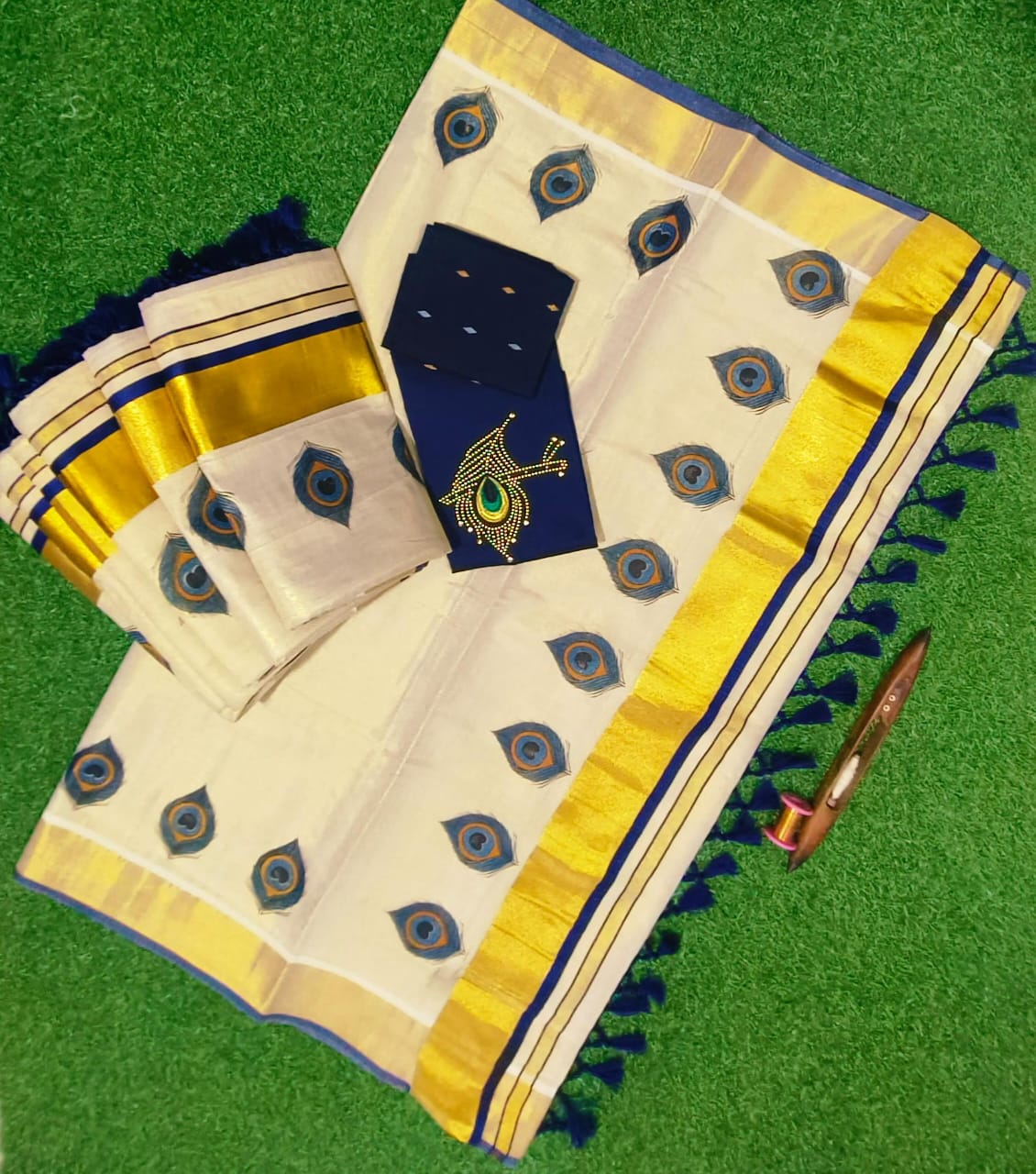 Tissue saree peeli