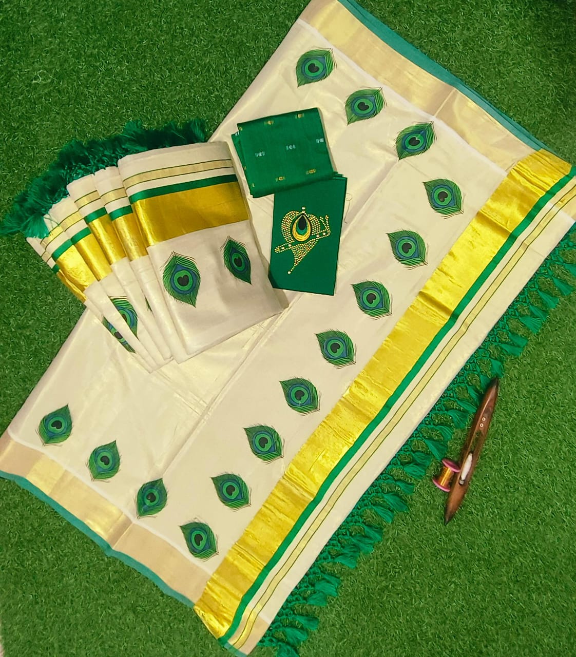 Tissue saree peeli