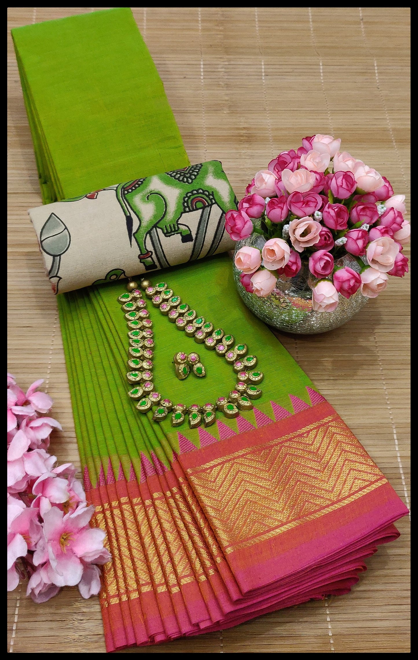 MNN Presents High Quality Chettinad cotton sarees S5