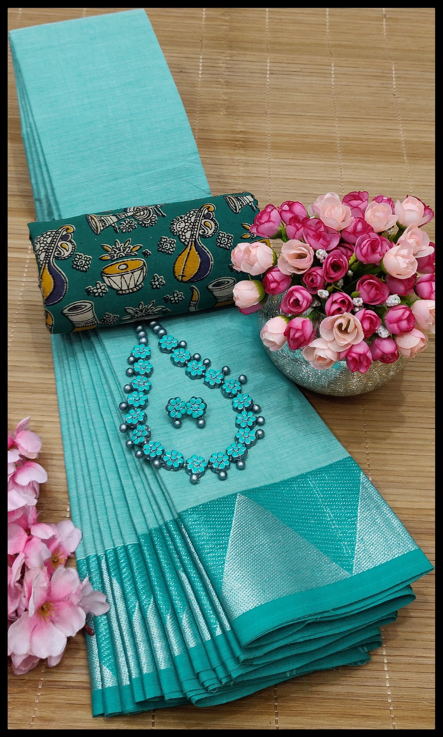 MNN Presents High Quality Chettinad cotton sarees S2