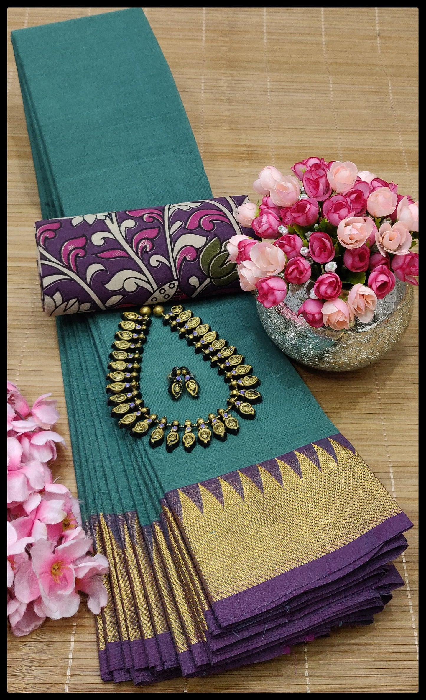 MNN Presents High Quality Chettinad cotton sarees S3