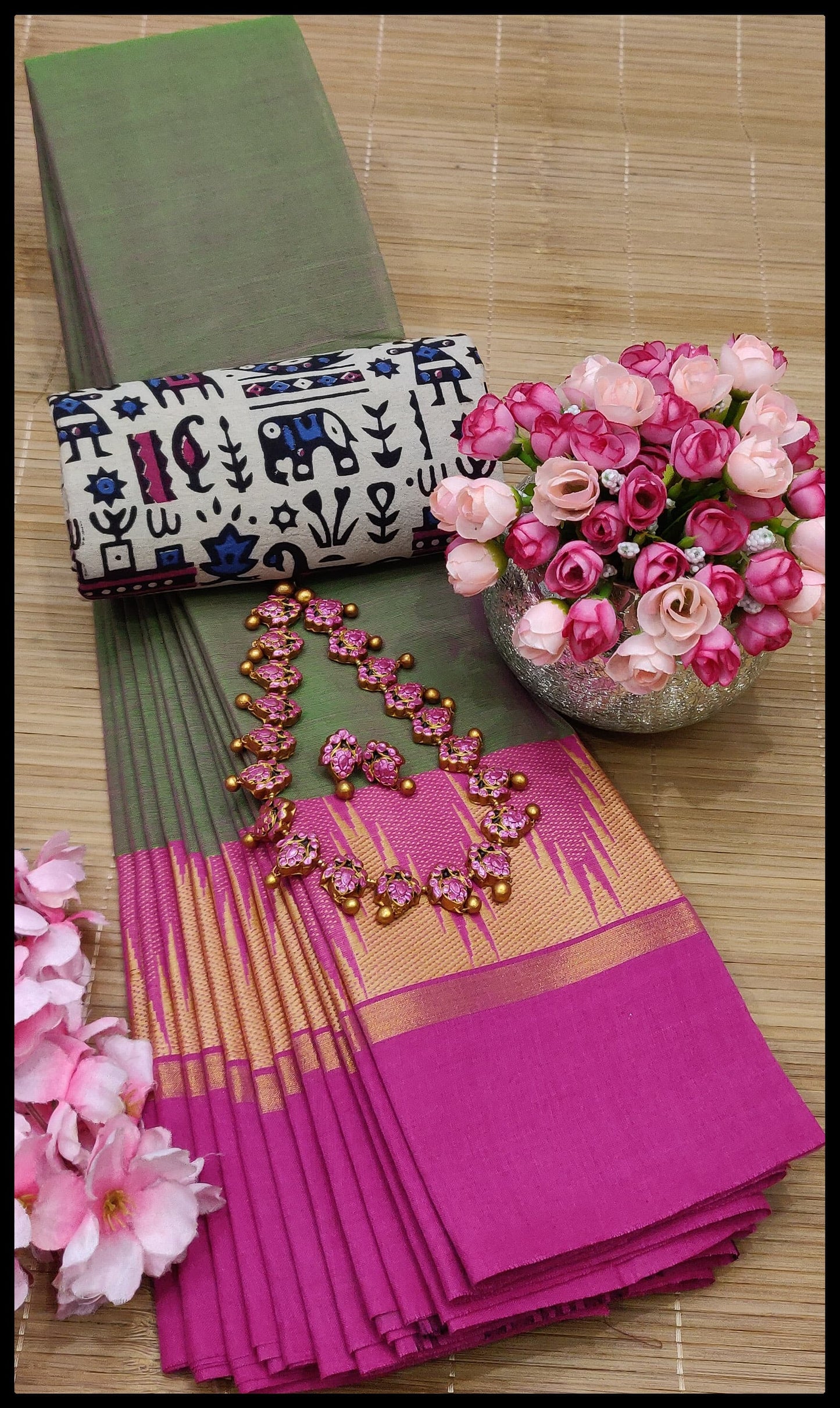 MNN Presents High Quality Chettinad cotton sarees S7