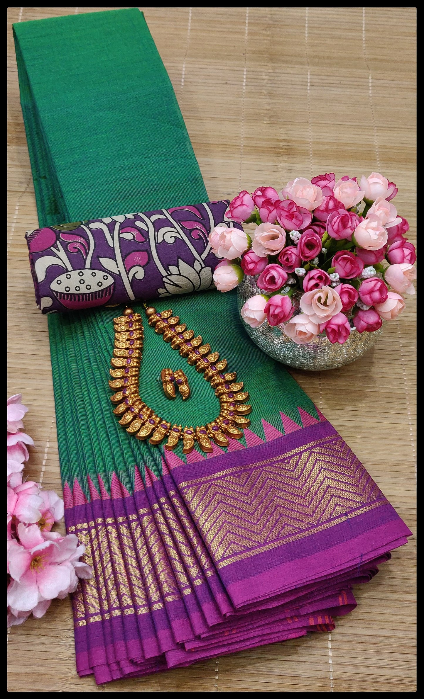 MNN Presents High Quality Chettinad cotton sarees S8