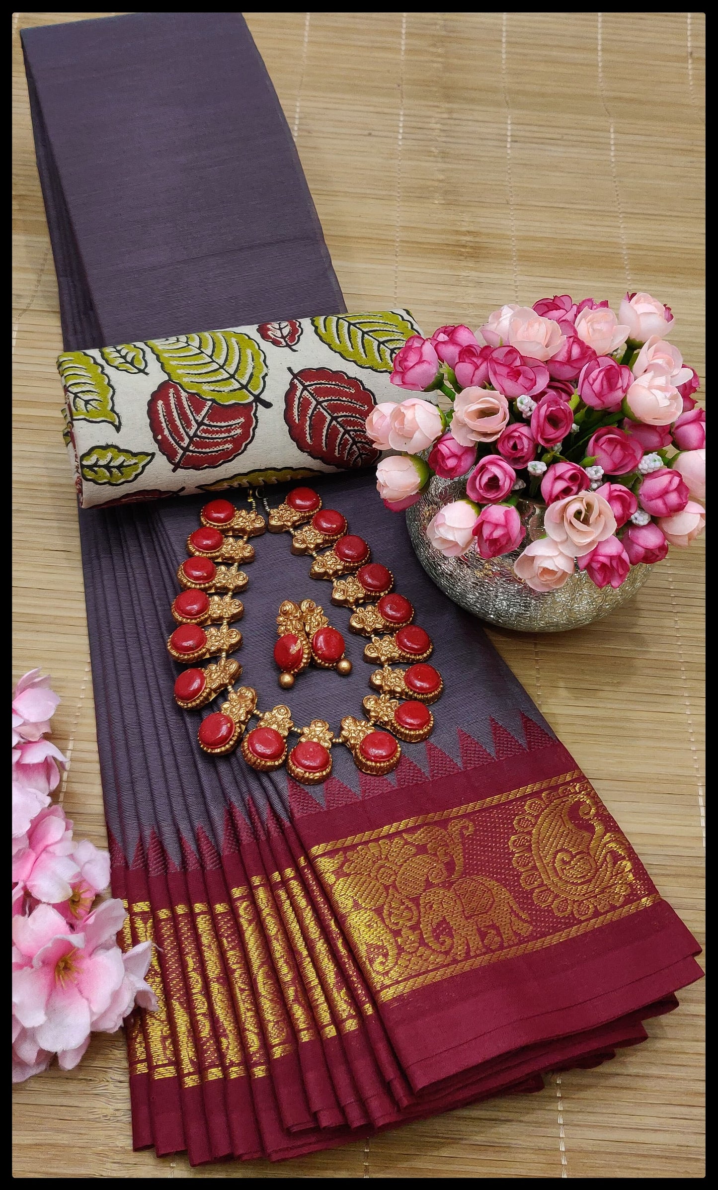 MNN Presents High Quality Chettinad cotton sarees S8