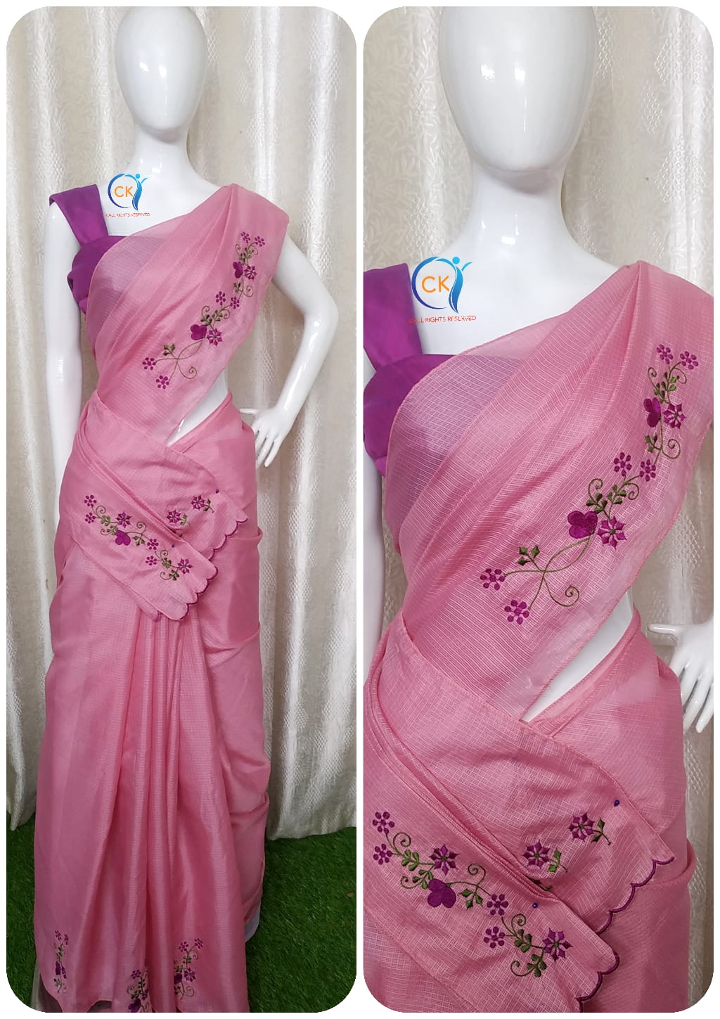 CHECK KOTA SAREES S4