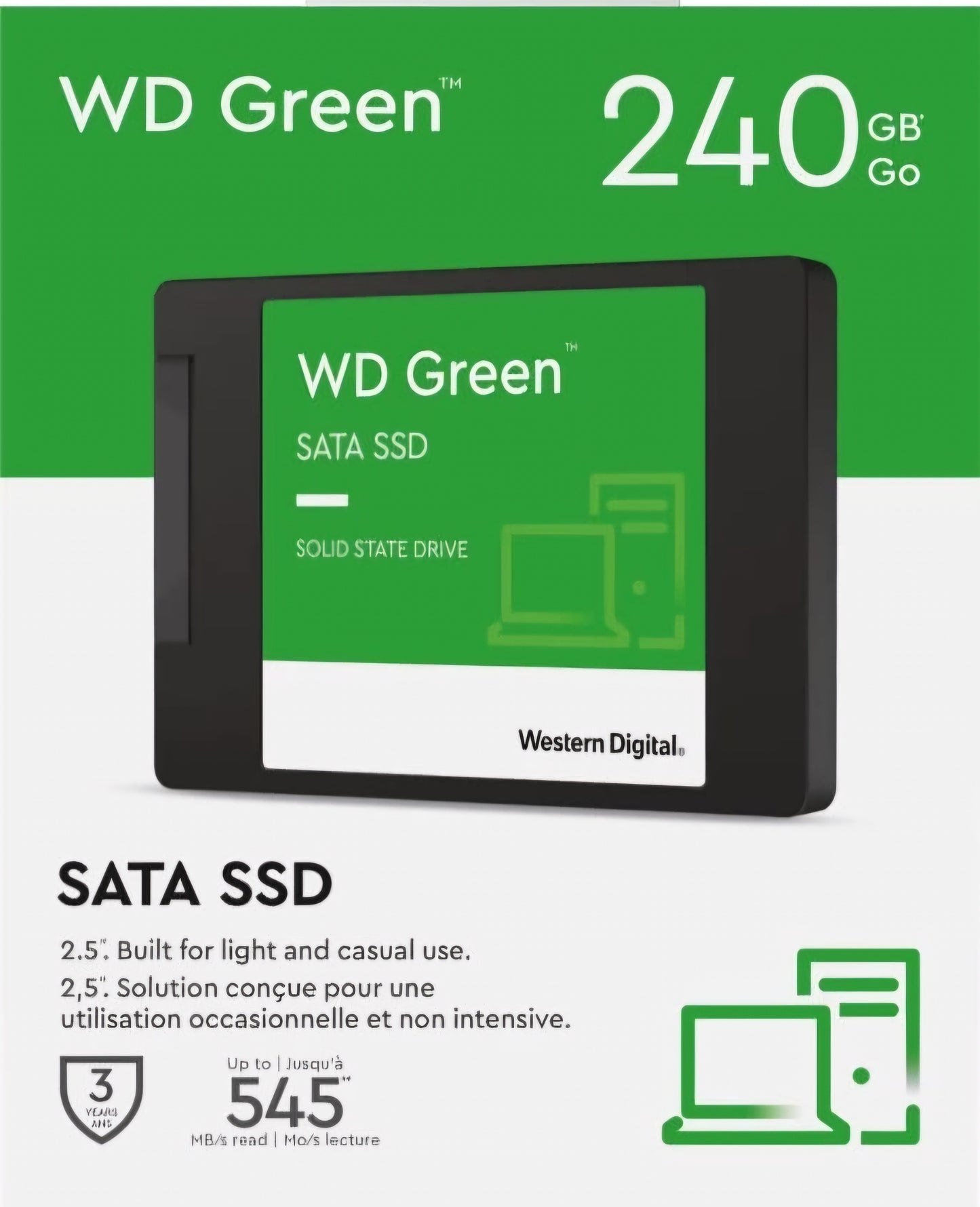 SSD WD 240 GB SATA സ്റ്റോറേജ് ഉപകരണം