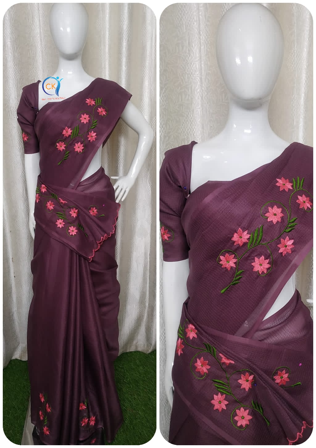 CHECK KOTA SAREES S6